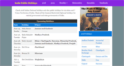 Desktop Screenshot of india-public-holidays.com